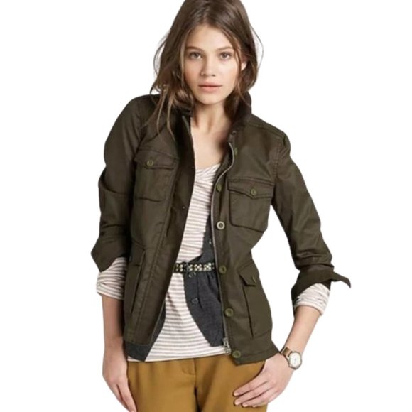 J. Crew Jackets & Blazers - J. Crew Washed & Aged Utility Jacket Coat